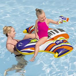 Bestway Figura Hinchable Nave Espacial con Asa con Pistola de Agua 117x107 cm +3 Años Playa y Piscina 41503