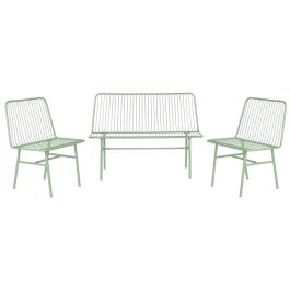 Sofa Terraza Y Jardin DKD Home Decor Verde Menta 53 x 83 x 115 cm Set de 4