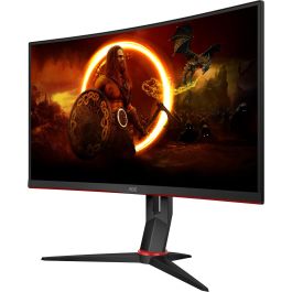 AOC C27G2Z3/BK Monitor Gaming Curvo Full HD de 27" (68,6 cm), 280Hz, 0.5ms, Fast VA, HDR10, Negro/Rojo