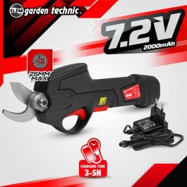Tijeras de podar recargables de litio de 7,2 V con batería integrada y cargador - Elem Garden