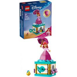 LEGO 43259 Disney Princess Ariel Bailarina - Set de Construcción La Sirenita con Vestido Diamante y Base Giratoria para Niños +5 Años
