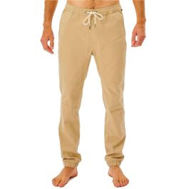 Pantalón Largo Deportivo Rip Curl Re Entry Jogger Beige Hombre