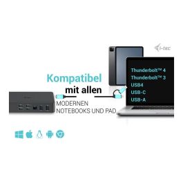 Dockstation i-Tec CADUAL4KDOCKPD2 Negro