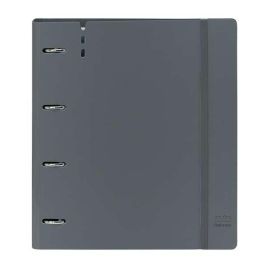 Carpeta Con Recambio Safta Din A4 Cuadro 5 mm Polipropileno Foam 4 Anillas 35 mm Gris Oscuro Carpeta Con Recambio Safta Din A4 Cuadro 5 mm Polipropileno Foam 4 Anillas 35 mm Gris Oscuro
