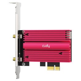 Cudy AX5400 Adaptador Wi-Fi 6E PCI Express Interno Inalámbrico Tribanda 2.4/5/6 GHz Bluetooth 5.0 para PC Windows 10