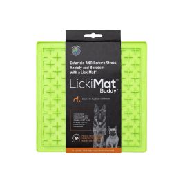 Lickimat Alfombrilla para Lamer Classic Buddy Perro Verde - Reduce Ansiedad y Aburrimiento, Ideal para Premios Húmedos y Purés