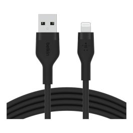 Belkin CAA008BT1MBK Cable USB-A a Lightning Silicona Clip 1m Negro