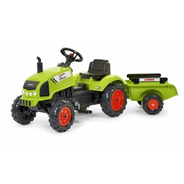 Tractor de pedales FALK Claas con remolque Precio: 109.50000028. SKU: B1JMPY2N65