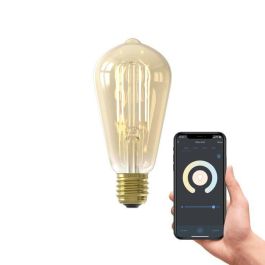 Bombillas conectadas de filamento LED Calex Edison ST64 ámbar E27