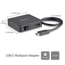 StarTech.com MULTIPORT ADAPT USB-CUSB C Multiport Adapter -