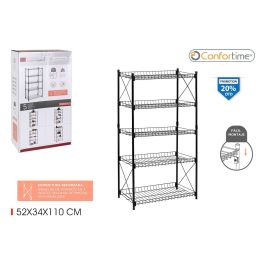 Estantería de Metal 5 Niveles 52x34x110 cm - Confortime (2 Unidades) Precio: 53.49999996. SKU: B1D992MRKL