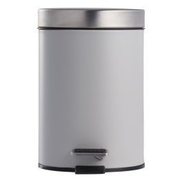 Day Cubo 3 L Surtido con Pedal de Acero Inoxidable, Cubo Interno Extraíble, Gris Oscuro, Gris Claro, Negro