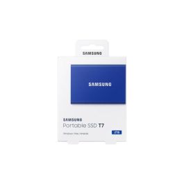 Samsung SSD Portátil T7 2TB USB 3.2 Gen.2 (10Gbps) 1050 MB/seg Lectura / 1000 MB/seg Escritura