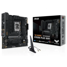 Asus TUF GAMING B760M-PLUS WiFi, Placa Base Intel LGA 1700, B760, DDR5, 128GB, HDMI 2.1+DP 1.4, 4SATA+2M.2, USB 3.2+USB-C, 2.5GB+WIFI6E+BT5.2, Micro ATX - 90MB1ET0-M1EAY0