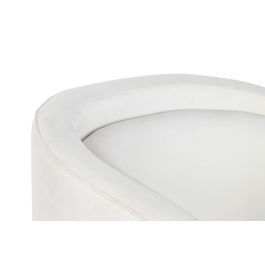 DKD Home Decor Butaca Blanco Natural Poliester Madera 80 x 78 x 91 cm