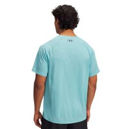 Camiseta de Manga Corta Hombre Under Armour Tech Textured Ss Azul cielo