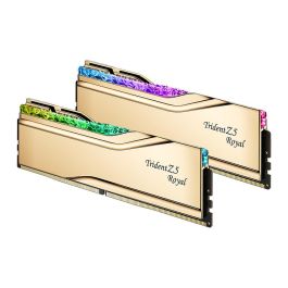 G.Skill F5-6000J2836G16GX2-TR5G Trident Z5 Royal RGB 32 GB DDR5-6000 CL28 Intel XMP 3.0 2 x 16 GB Color Oro para PC Precio: 797.79000059. SKU: B1AHL8PLYV
