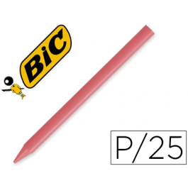 Plastidecor Lápices Unicolor Rosa-11 Caja con 25 Lápices de Cera Escolares Borrables y Afilables Precio: 4.94999989. SKU: B1DPKDRK96