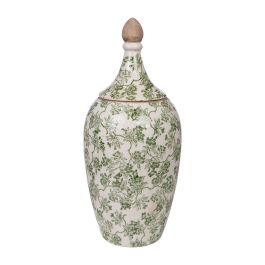 Tibor Romimex Verde Beige Porcelana Flores 19 x 44 x 19 cm Precio: 80.50000046. SKU: B15SFD78H8