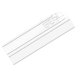 Foliatec FO33910 Pegatina Adhesiva para Coche Diseño Rayas Blanco Mate, Vinilo PVC Alto Rendimiento UV, 22x150cm, Resistente Exterior con Escobilla