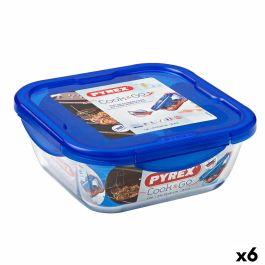 Fiambrera Hermética Pyrex Cook & go 21 x 21 x 9 cm Azul 1,9 L Vidrio (6 Unidades) Precio: 93.49999967. SKU: B1H4WGTSFD