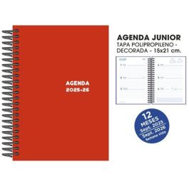 Agenda Escolar (2025-26) Senfort Junior Espiral Tapa Pvc 150X210 S/V Rojo Precio: 7.95000008. SKU: B136B69Y9K