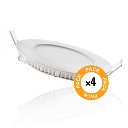 Pack 4 Placas LED 6W 600Lm 6000ºK 40.000H [JL-GP-LZ-1-PK4-AP]