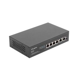 LANBERG RSFE-4P-2FE-60 Switch No Administrado Fast Ethernet 6 Puertos RJ-45 PoE Montaje en Rack 1U Negro