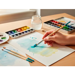 Liderpapel Pinceles Sinteticos Punta Plana Bolsa 5 Unidades Tamaños Surtidos Certificado FSC