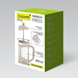 Tetera Feel Maestro MR-1665-800 Marfil Acero Inoxidable Vidrio de Borosilicato 800 ml