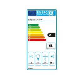 Campana Convencional Balay 3BT263MN 370 m3/h 54 dB 146W Negro Campana Convencional Balay 3BT263MN 370 m3/h 54 dB 146W Negro