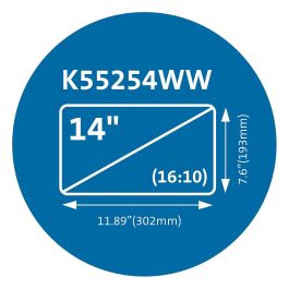 Kensington MagPro Filtro de Privacidad Magnético para Portátil 14" 16:10, Pantallas Sin Marco, Mate/Brillo, Reduce Luz Azul 30%