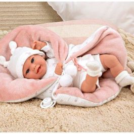 Muñecas Arias Muñeca Elegance Babyto 35 cm Rosa con Manta Muñeco de Peso Edad 3+ años