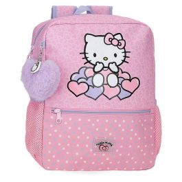 JOUMMA BAGS Mochila Hearts & Dots Hello Kitty 33cm Adaptable a Carro con Bolsillos Laterales para Botellas Precio: 18.49999976. SKU: B17MBHNP2N