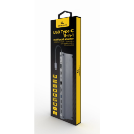 Gembird A-CM-COMBO11-01 base para portátil y replicador de puertos Alámbrico USB 3.2 Gen 1 (3.1 Gen 1) Type-C Gris Precio: 65.59000052. SKU: S5616421