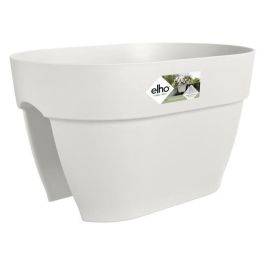 ELHO - Maceta - Vibia Campana Flower Bridge 40 - Blanco Seda - Balcón exterior - L 26 x An 39 x Al 22 cm