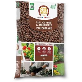 Mulch de Puzolana - BROWN GOLD - OBRPPOU6U - 6L - Protección de Plantas