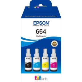 Ink-Epson -664 4 cLr Multipack Bk - C - M - Y Ecotank L300 - L355 - L555 - Et-2500 - Et-2550 - Et-2600 - Precio: 43.49999973. SKU: B14DV5Y6J5