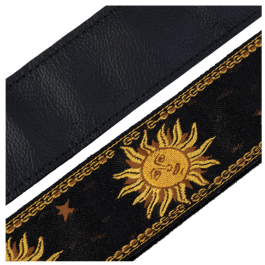 Levy's Correa Sun Motif Series 2" Sol Amarillo y Negro