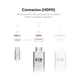 Cable USB Linq Byelements LQCCH200 Gris 2 m