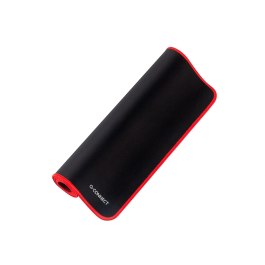Q-connect Alfombrilla XXL Negra con Borde Rojo para Ratón 900x400 mm