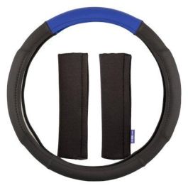 Sparco SPC1111KAZ Funda Volante y Almohadillas Universales Negro-Azul | Juego Antideslizante Lavable 100% Poliéster Sparco SPC1111KAZ Funda Volante y Almohadillas Universales Negro-Azul | Juego Antideslizante Lavable 100% Poliéster
