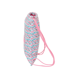 Bolsa Mochila con Cuerdas Moos Flores Multicolor 35 x 40 x 1 cm