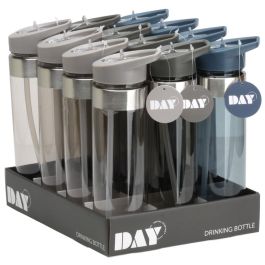 Day Botella 700 ml con Pajita Plegable de Tritán Libre de BPA, Apta para Lavavajillas, Colores Surtidos Day Botella 700 ml con Pajita Plegable de Tritán Libre de BPA, Apta para Lavavajillas, Colores Surtidos