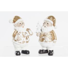DKD Home Decor Figura de Navidad Moderna Santa Resina Dorado 13.5 cm Alto (6x13.5x8 cm) 2 Unidades Precio: 7.59396. SKU: B1484SVJP8