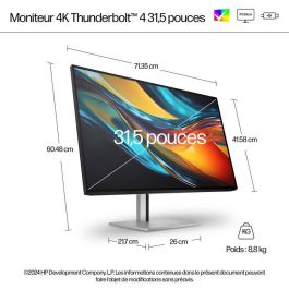 HP 732pk Monitor Series 7 Pro 31.5" 4K UHD Thunderbolt 4 con IPS Black
