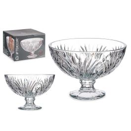 Giftdecor Centro con Pie Hojas de Vidrio Transparente 22.3 cm (6 Unidades) Precio: 79.68999984. SKU: B14Q3DY2NP