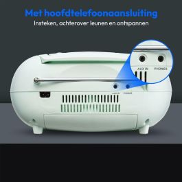 Medion MED4061275227499 Radio CD FM, 2x2.2W RMS, Verde