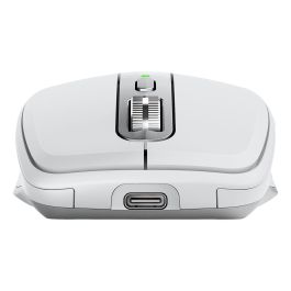 Logitech MX Anywhere 3S para Mac Ratón Inalámbrico Bluetooth y RF Color Plata Blanco 8000 DPI