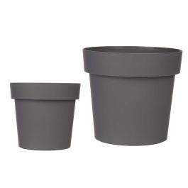 Maceta Plastico Gris 16Cm Diam Ibergarden (12 Unidades) Maceta Plastico Gris 16Cm Diam Ibergarden (12 Unidades)